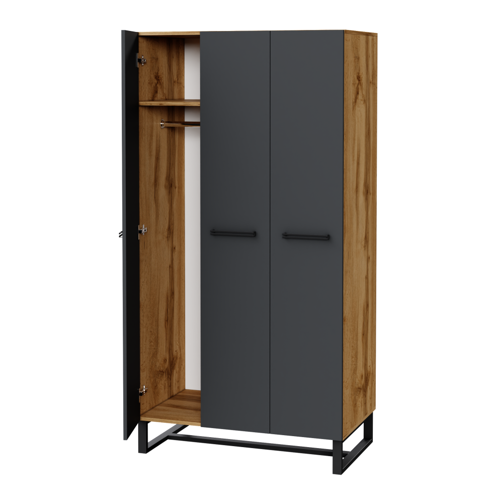 Шафа комбінована «Sky» СБ 3 МЕБЛІ ТЕХНОСТИЛЬ